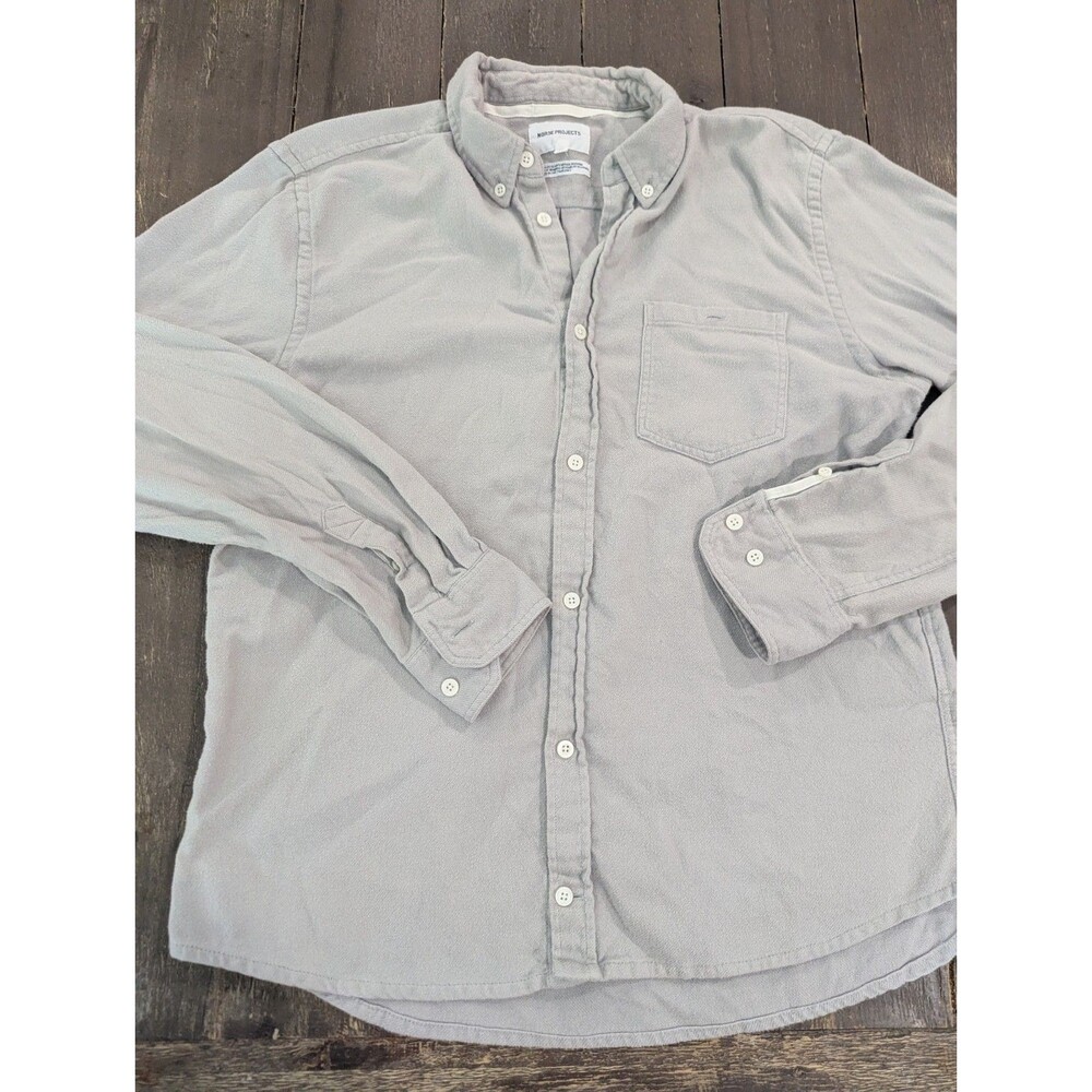Norse Projects Gray Soft Cotton Button Ups Shirt